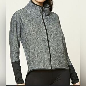 Forever 21 Sport Luxe Gray Hi-Low Sweater Size M